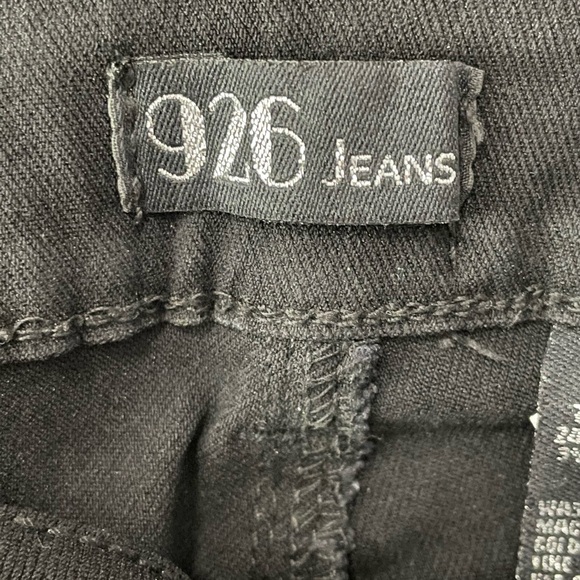 926 Women’s Stretch 5 Pocket Design Black Skinny Jeans Size 16 - Picture 3 of 6